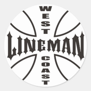 Sticker Rond Lineman