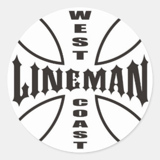 Sticker Rond Lineman