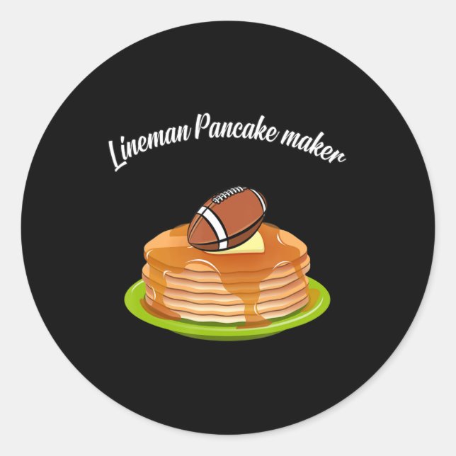 Sticker Rond Lineman Pancake maker (Devant)