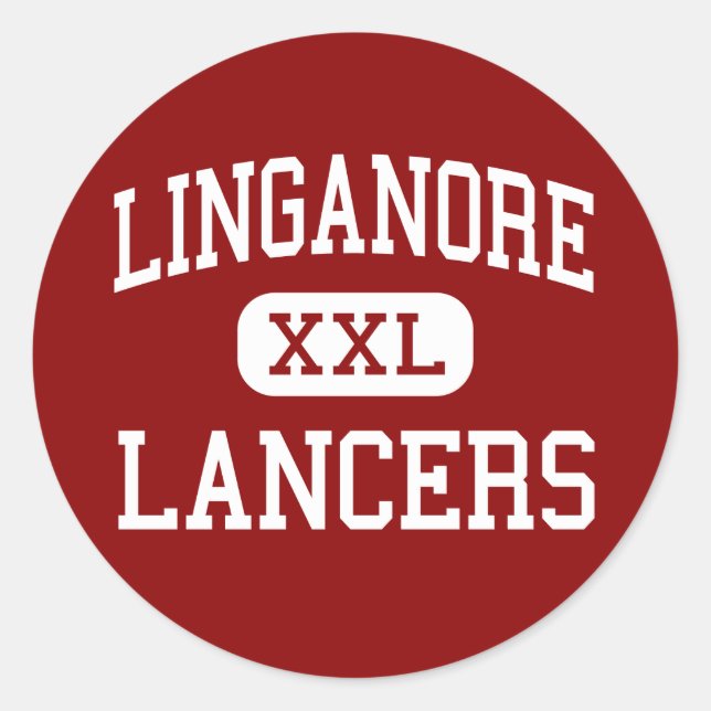 Sticker Rond Linganore - Lancers - High - Frederick Maryland (Devant)