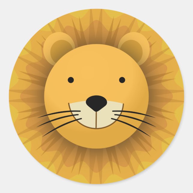 Sticker Rond Lion (Devant)