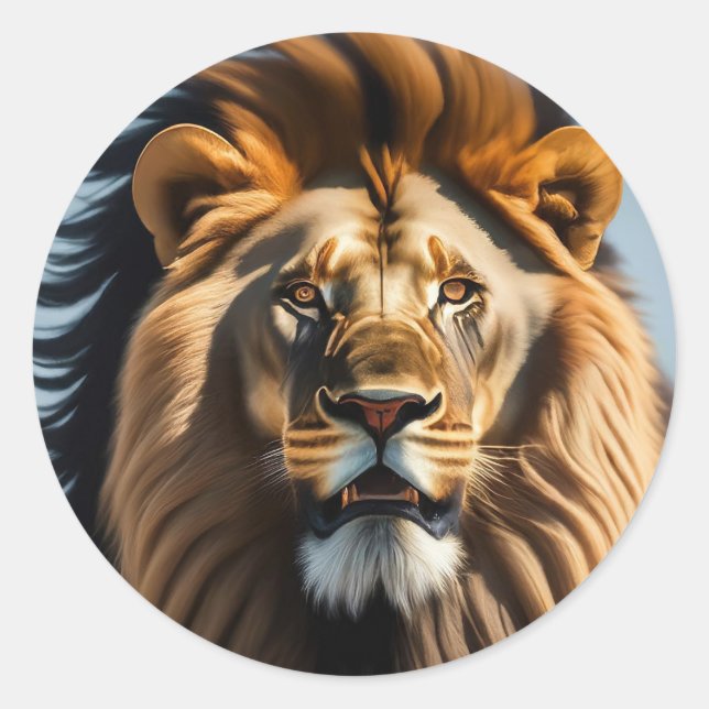 Sticker Rond Lion (Devant)
