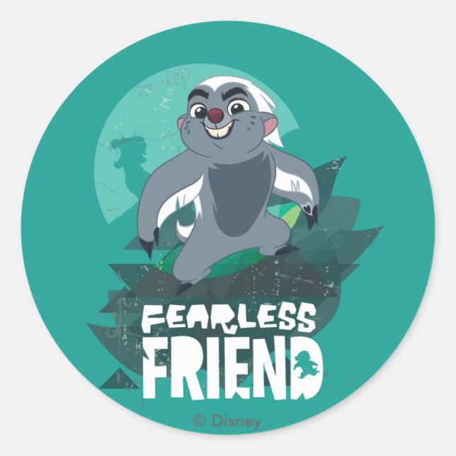 Sticker Rond Lion guard | Friend Bunga (Devant)