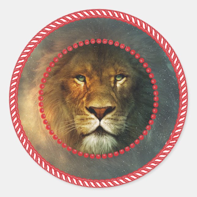 Sticker Rond Lion Jesse Tree (Devant)