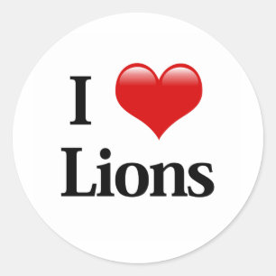 Sticker Rond Lions du coeur