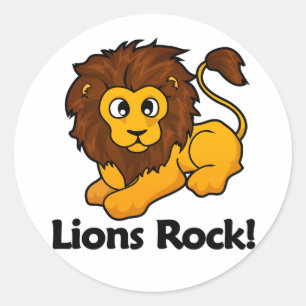 Sticker Rond Lions Rock !