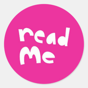 Sticker Rond Lisez-moi