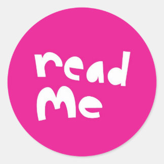 Sticker Rond Lisez-moi
