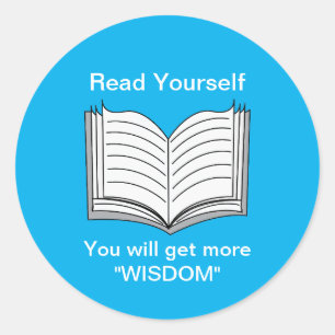 Sticker Rond Lisez votre citation inspirante
