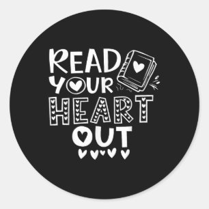 Sticker Rond Lisez Votre Coeur Mignonne Pour Professeur Femmes