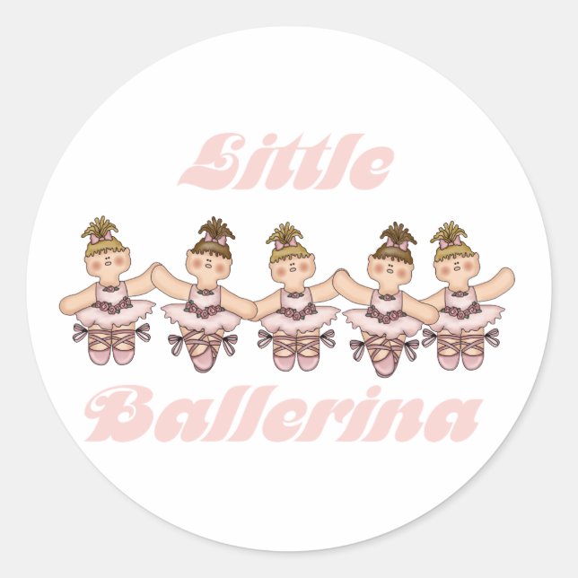 Sticker Rond Little Ballerina (Devant)
