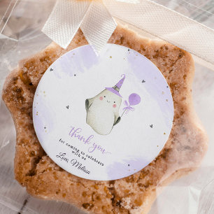 Sticker Rond Little Boo est presque à Baby shower