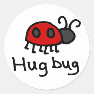 Sticker Rond Little Hug Bug
