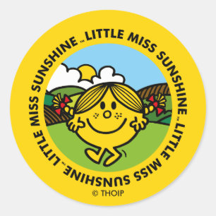 Sticker Rond Little Miss Sunshine   Cercle solaire