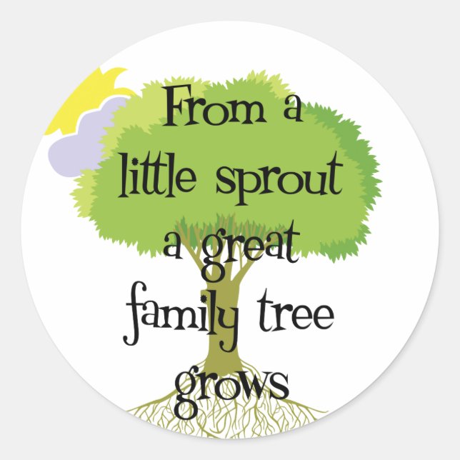 Sticker Rond Little Sprout (Devant)