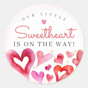 Sticker Rond Little Sweetheart Février Party