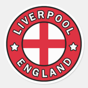 Sticker Rond Liverpool Angleterre