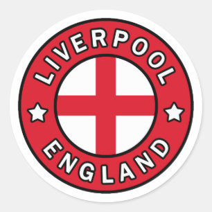 Sticker Rond Liverpool Angleterre