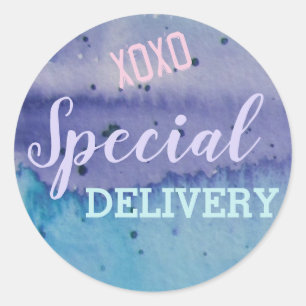 Sticker Rond Livraison spéciale XOXO
