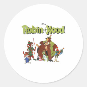 Sticker Rond Livre de contes des amis classiques de Robin des B
