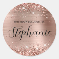 Livre de script Delicate de Rose or Glittery