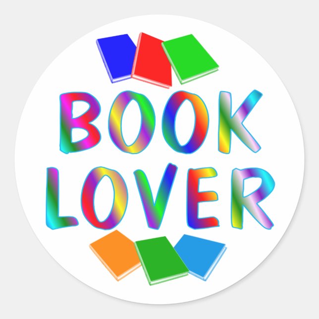 Sticker Rond LIVRE Lover (Devant)