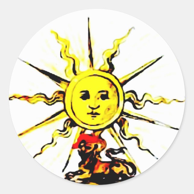 STICKER ROND LIVRE PERDU DE NOSTRADAMUS (Devant)