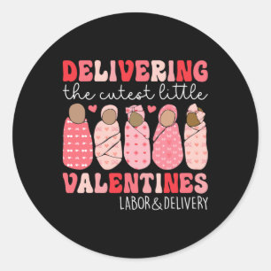 Sticker Rond Livrer Les Petites Valentines Les Plus Cuttes Labo