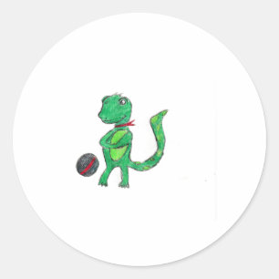 Sticker Rond Lizzard tacheté