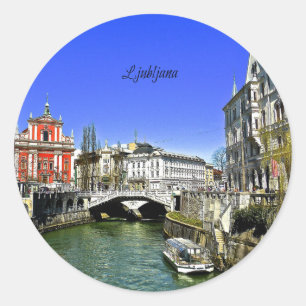 Sticker Rond Ljubljana Slovénie