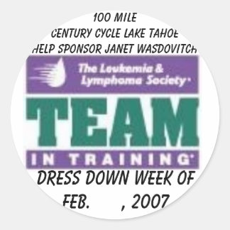 Sticker Rond LLS TNT, Dress Down week of Feb. , 2007, 10...
