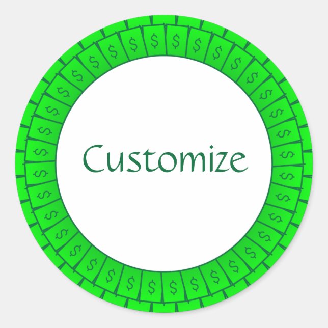 Sticker Rond Loadz a' Money Modèle (Devant)