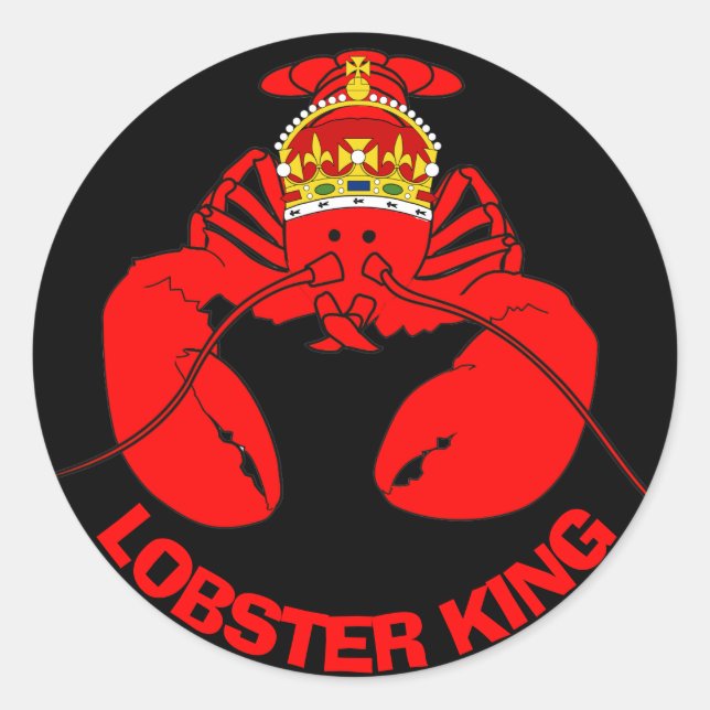 Sticker Rond Lobster Kings (Devant)
