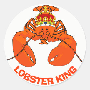 Sticker Rond Lobster Kings
