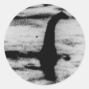 Sticker Rond Loch Ness Monster