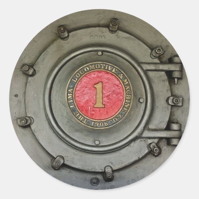 Sticker Rond Locomotive de Lima (Devant)