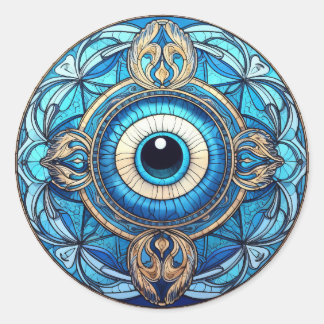 Sticker Rond L'oeil du dragon