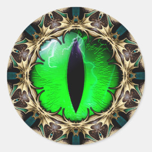 Sticker Rond L'oeil du dragon