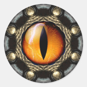 Sticker Rond L'oeil du dragon