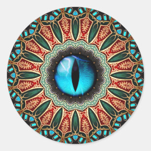 Sticker Rond L'oeil du dragon