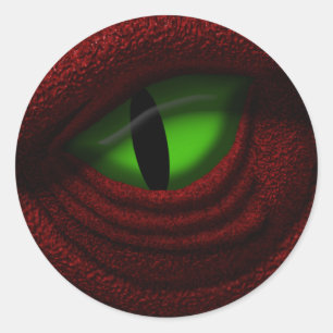 Sticker Rond L'oeil du Dragon