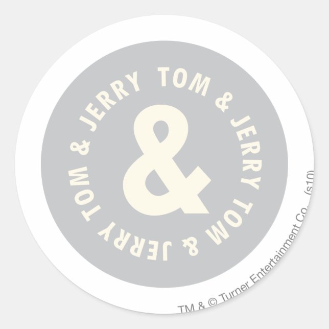 Sticker Rond Logo 1 Tom et Jerry Round (Devant)