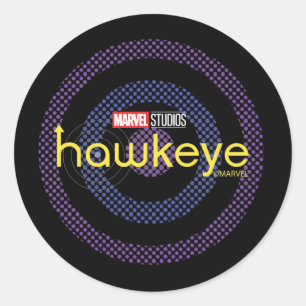 Sticker Rond Logo à bulle demi-ton