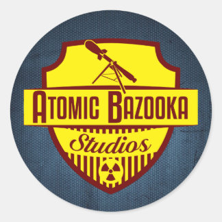 Sticker Rond Logo Atomic Bazooka