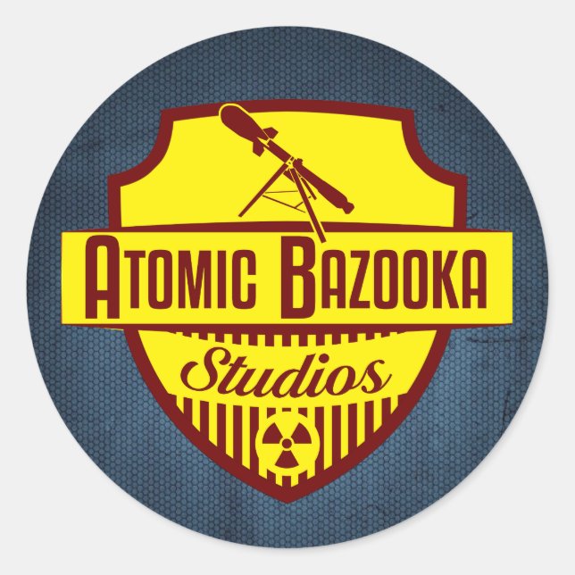 Sticker Rond Logo Atomic Bazooka (Devant)