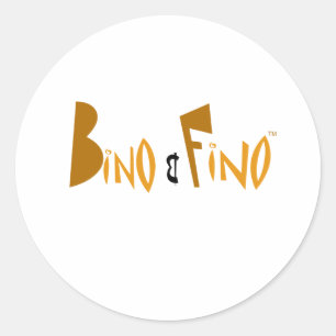 Sticker Rond Logo Bino et Fino