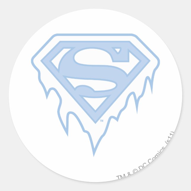 Sticker Rond Logo bleu de Supergirl (Devant)