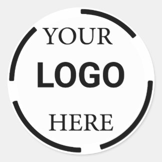 Sticker Rond Logo Business Moderne Conception Minimale