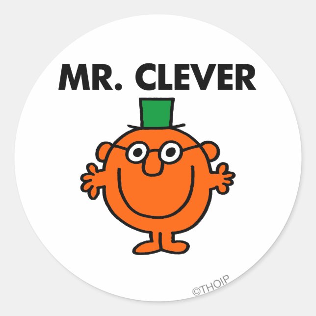 Sticker Rond Logo classique M. Clever (Devant)