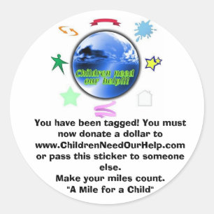 Sticker Rond Logo CNOH, Vous avez été étiqueté ! Tu dois mainte